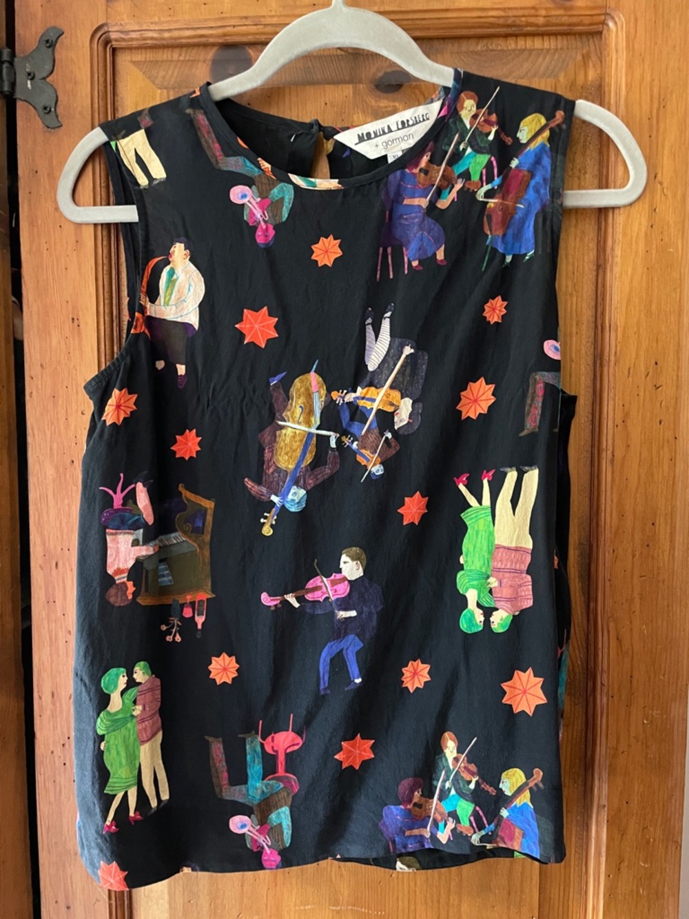 Monika forsberg x Gorman silk sleeveless blouse